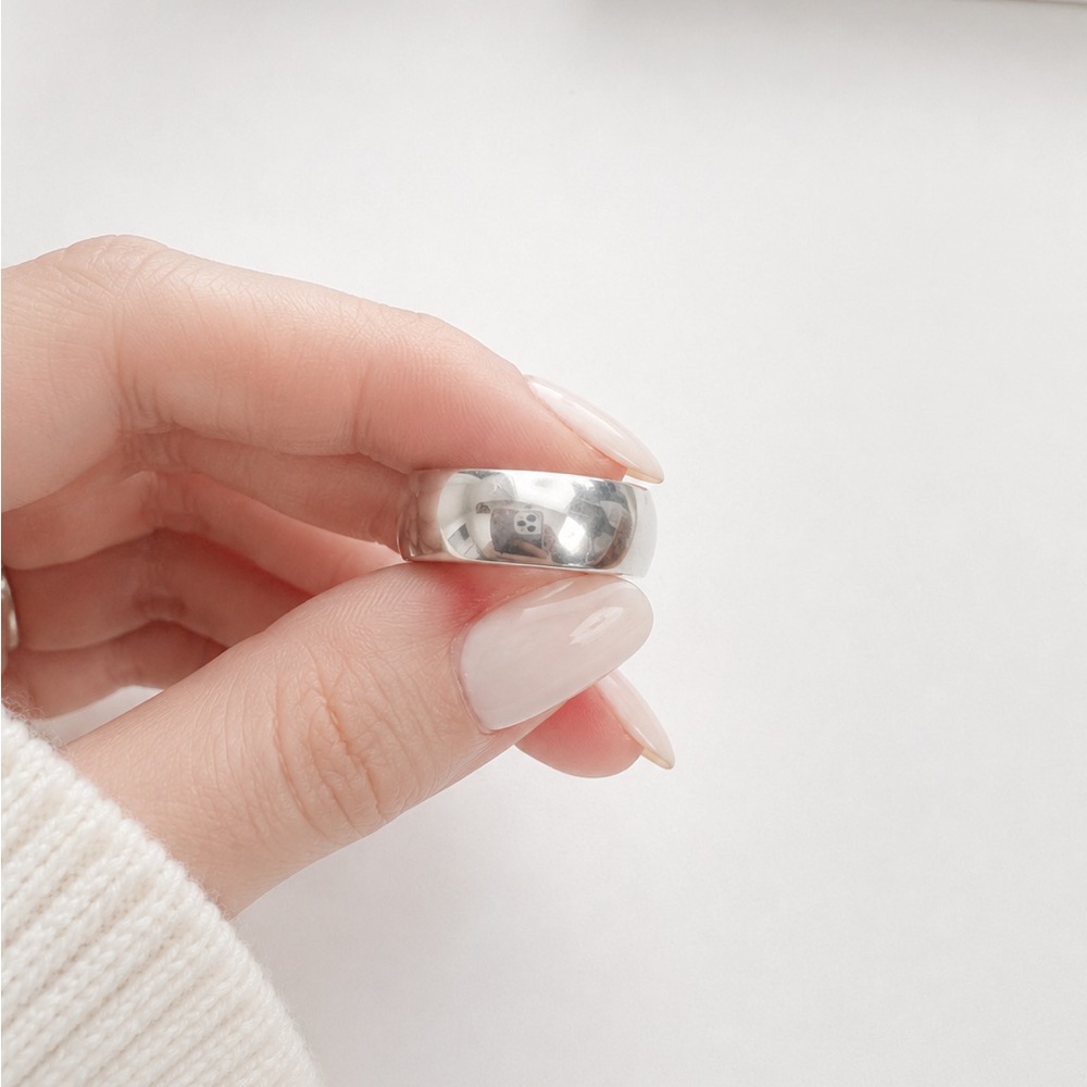 925 Sterling Silver Classic Men's Silver Band Ring Size 9 - Picture 12 of 15